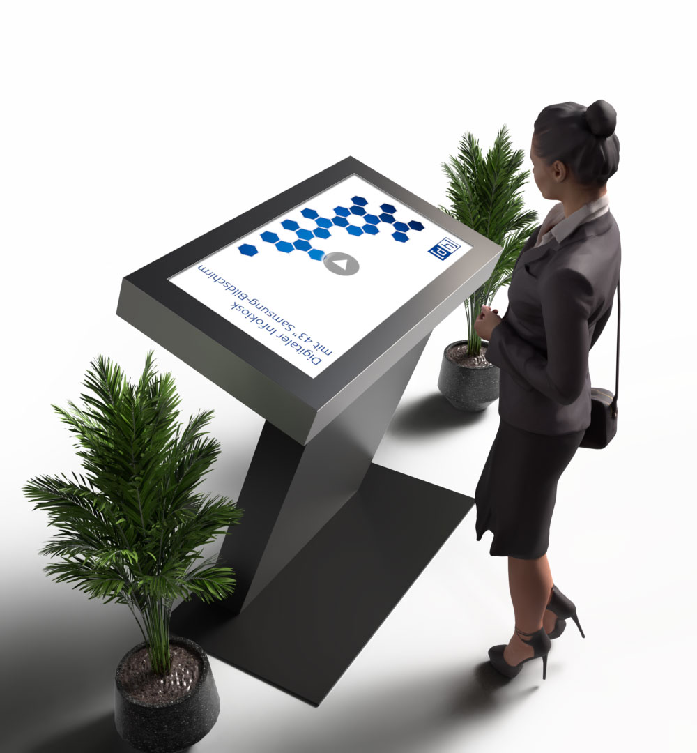 Indoor Infoterminal 43" Miete